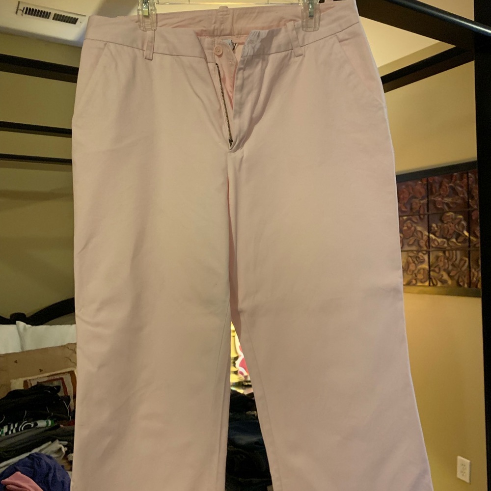 Pale pink capris